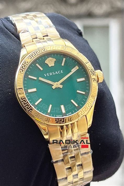 versace yeşil saat|versace markası.